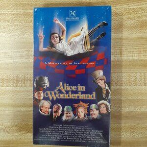Alice in Wonderland 1999 Factory Sealed VHS Hallmark Carroll Chris Lloyd Wilder